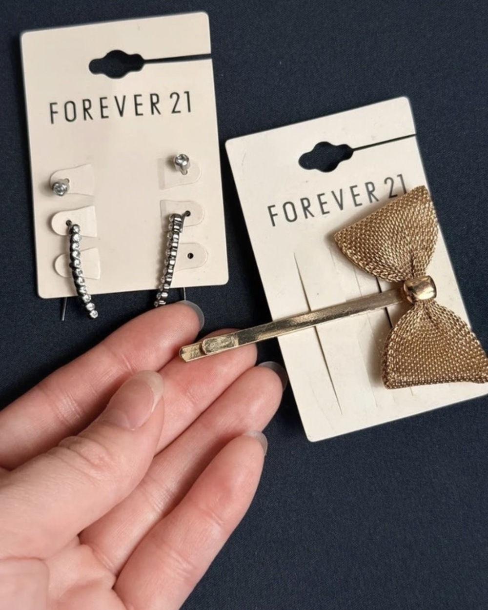Statement Earrings and Hair Pin Set of 4